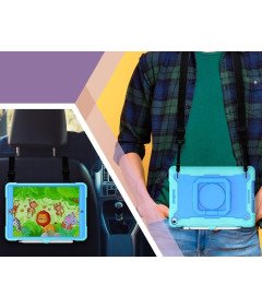 Ohišje za iPad Mini 6 8,3" s stojalom in naramnico Modro