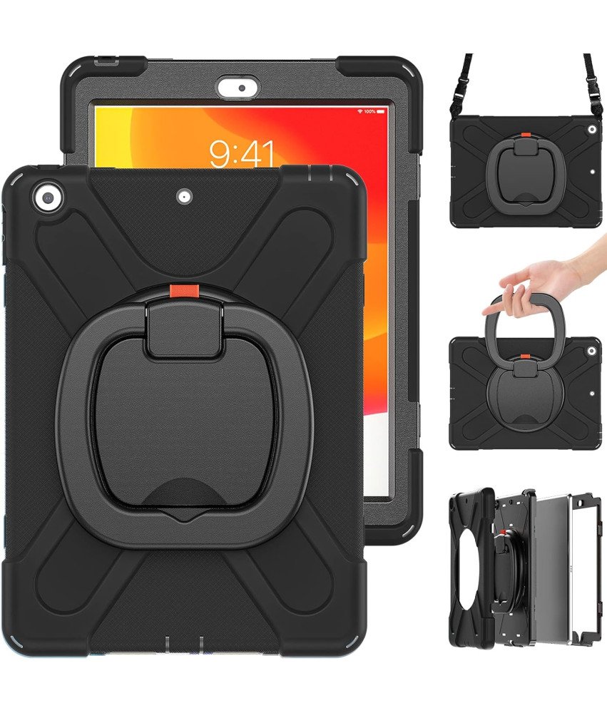 Etui do iPad Pro 12.9” z Podstawką i Paskiem na Ramię Czarny