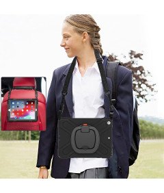 Etui do iPad Pro 12.9” z Podstawką i Paskiem na Ramię Czarny