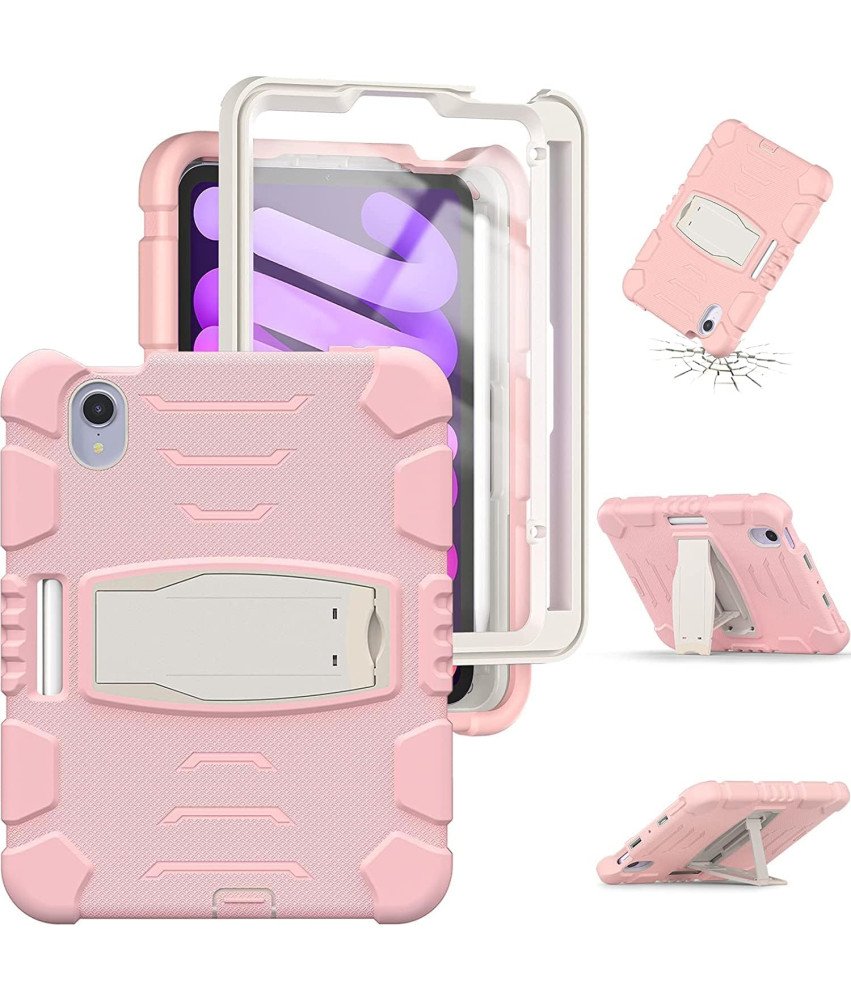 Etui do iPad Pro 12.9” Pancerne z Podstawką i Miejscem na Rysik Różowe