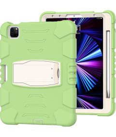 Ohišje za Samsung Tab S7 Plus 12,4" Stojalo in držalo za pisalo Green
