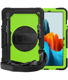 Ohišje za Samsung Galaxy Tab S8/S7 11" z naramnico Zeleno