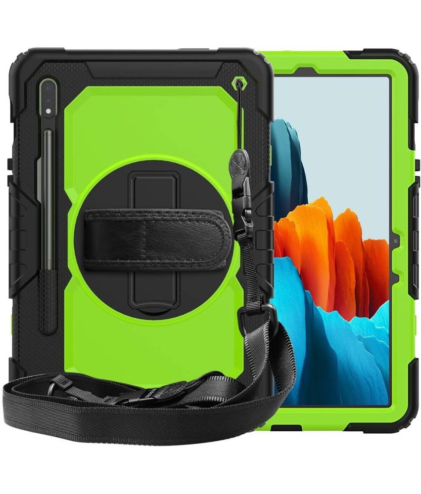 Etui do Samsung Galaxy Tab S8/S7 11” z Paskiem na Ramię Zielone