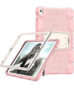 Etui do iPad 6 9.7" Pancerne z Podstawką Różowe
