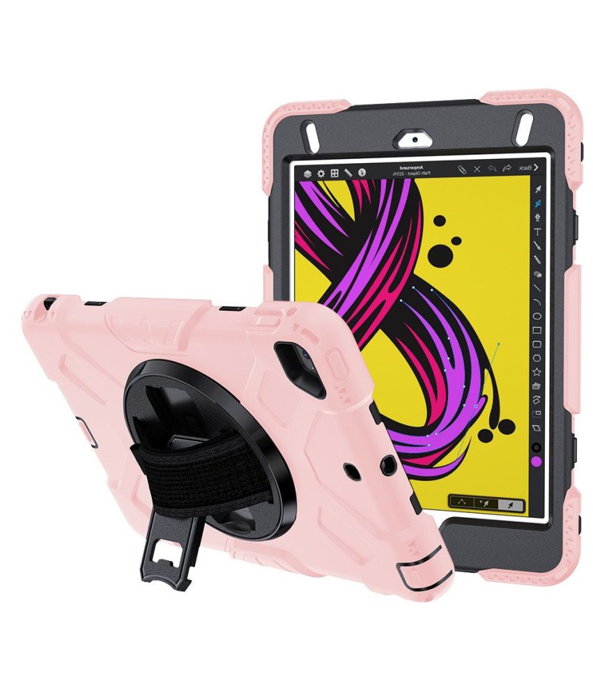 Ohišje za iPad Mini 5/4 7,9" Armoured z vrtljivim stojalom Pink
