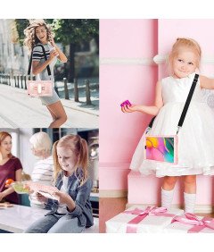 Ohišje za Samsung Galaxy Tab A 8.0" z naramnico Pink