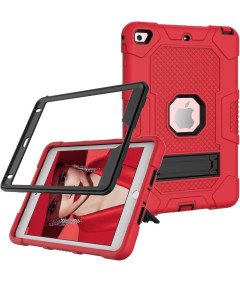 Etui do iPad 9/8/7 10.2" Pancerne z Podstawką Czerwone