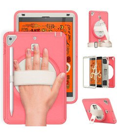 Ohišje za iPad Mini 4/5 7,9" s stojalom in naramnico roza