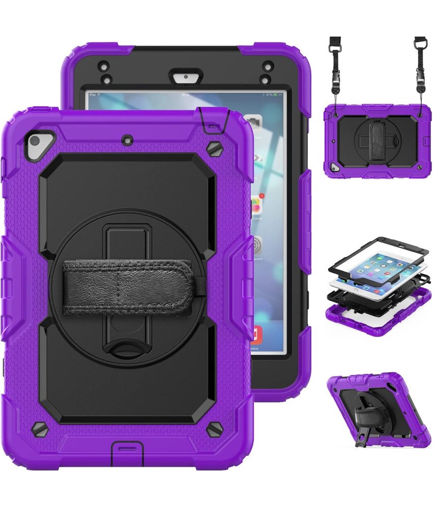 Ohišje za Samsung Galaxy Tab A8 10,5" z naramnico vijolične barve