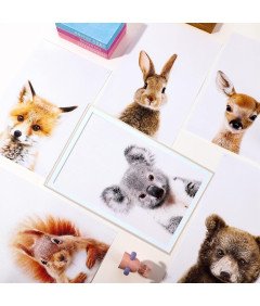 Otroški dekorativni plakati - Komplet 6 živali za otroško sobo