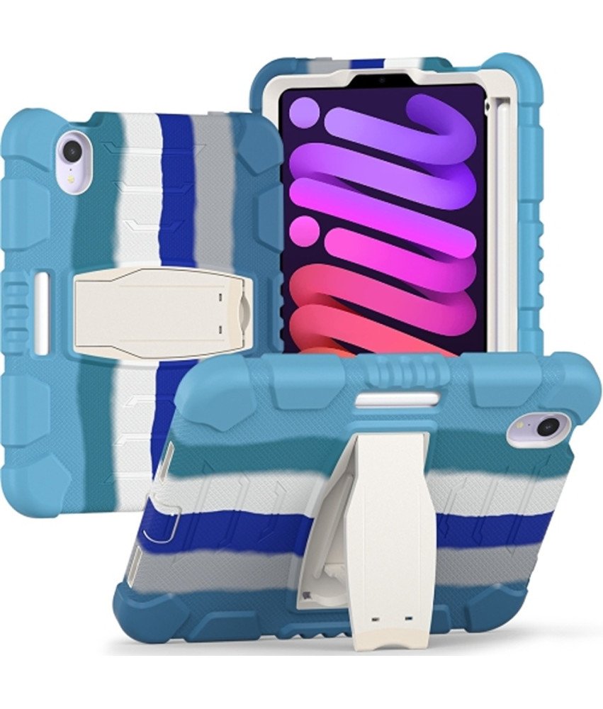 Etui do iPad Mini 6 8.3" z Podstawką i Miejscem na Rysik Niebieskie