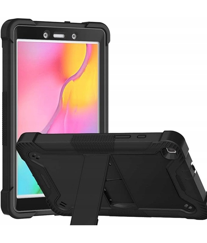 Etui do Samsung Galaxy Tab A 8.0 z Podstawką i Paskiem na Ramię Czarne