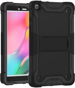 Etui do Samsung Galaxy Tab A 8.0 z Podstawką i Paskiem na Ramię Czarne