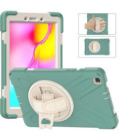 Etui do Samsung Galaxy Tab A 8.0 z Podstawką i Pasek na Ramię Zielone