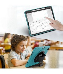 Ohišje za iPad Air5/Air4 10,9" s stojalom in držalom za pisalo Turquoise