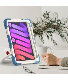 Etui do iPad Mini 6 8.3" z Podstawką i Miejscem na Rysik Niebieskie