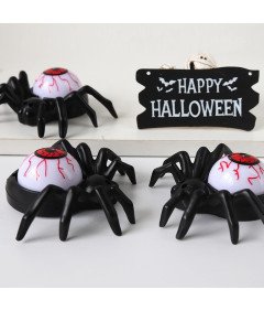 Komplet 12 sveč LED v obliki pajka za noč čarovnic