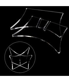 Komplet akrilnih stojal za žoge 12 kosov za prikaz žog