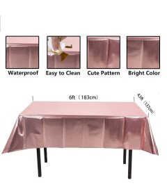 Komplet prtov za rojstni dan Rose Gold 137x187cm in fotografsko ozadje 150x90cm