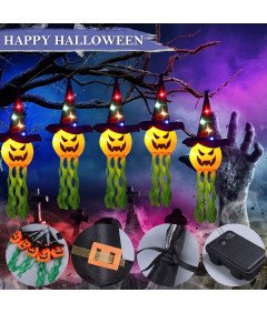 Dekoracyjna Girlanda na Halloween Świecące Dynie LED 3 m