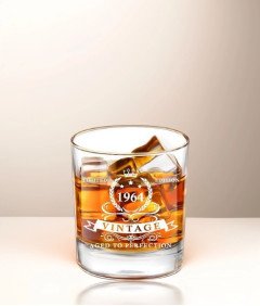 Szklanka do Whisky na 61 Urodziny w Drewnianym Pudełku 340 ml