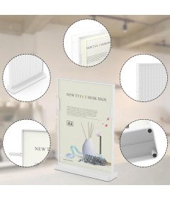 Akrylowy Uchwyt na Zdjęcia A4 Dwustronny 2 szt  21.5 x 28 cm