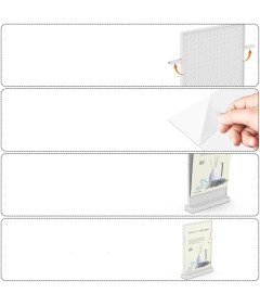 Akrylowy Uchwyt na Zdjęcia A4 Dwustronny 2 szt  21.5 x 28 cm