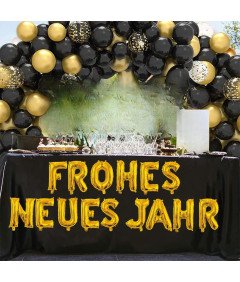 Zestaw Balonów na Nowy Rok XXL 72 szt Dekoracji Złote