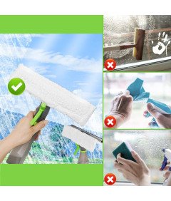 Myjka do okien z Dozownikiem 3 w 1 Funkcja Spryskiwania Usuwania Wody