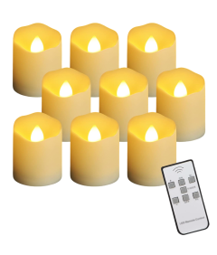Białe Świece LED Z Pilotem...