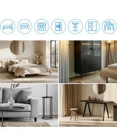 Antywibracyjne Podkładki pod Meble z Przyssawkami Czarne 12 sztuk