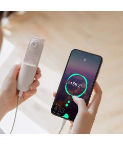 Senelux ročni ventilator z medvedkom 2500 mAh USB prenosni beli