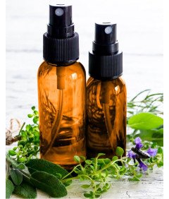 RYMALL Zestaw 6 szklanych butelek z rozpylaczem 10 ml z akcesoriami