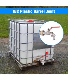 IBC Kurek Spustowy 1,27 cm Mosiężny Filtrujący z Taśmą Uszczelniającą