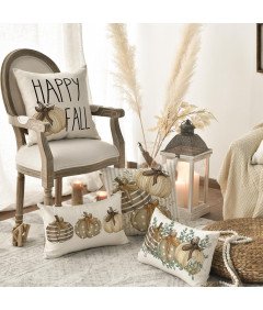 Komplet vzglavnikov 4 kosi 45x45 cm Jesenski motiv