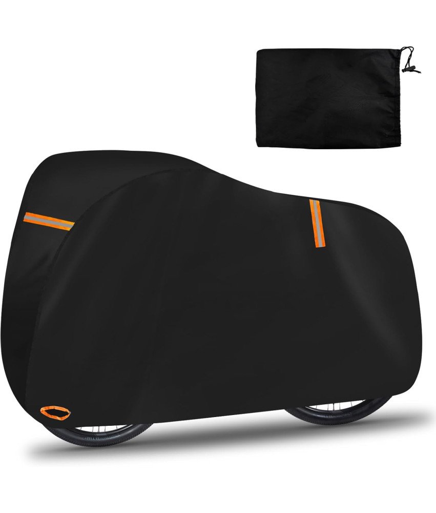 Nepremočljiva prevleka za kolo z odsevniki črna 200 x 70 x 110 cm