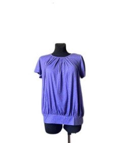CZIMOO Ženska vijolična majica s kratkimi rokavi, velikost L