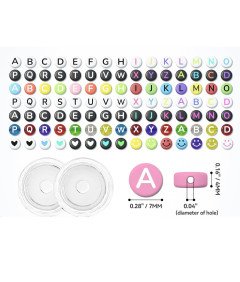 Zestaw 11000 Koralików 48 Kolorów 7 Rodzajów Liter Tworzenie Biżuterii