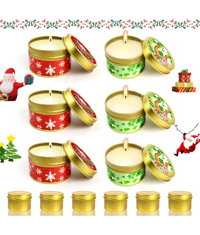 Božična sveča Set 6 kosov nedišavljenih božičnih sveč