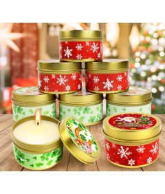 Božična sveča Set 6 kosov nedišavljenih božičnih sveč