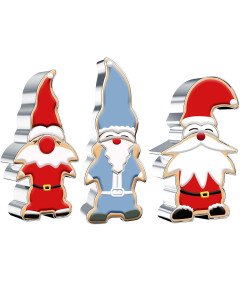 Komplet kalupov za božične piškote 3 kosi iz nerjavečega jekla 13,5 cm