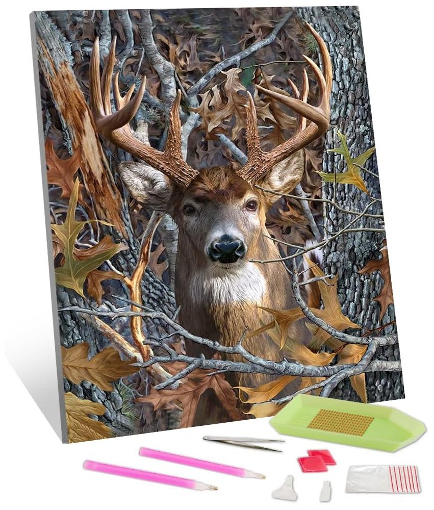 Diamantna 5D slika "Jelen" 30 x 40 cm TISHIRON za odrasle