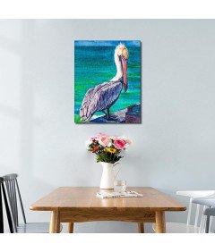 Komplet za slikanje po številkah z akrilnimi barvami 40x50 cm Pelikan