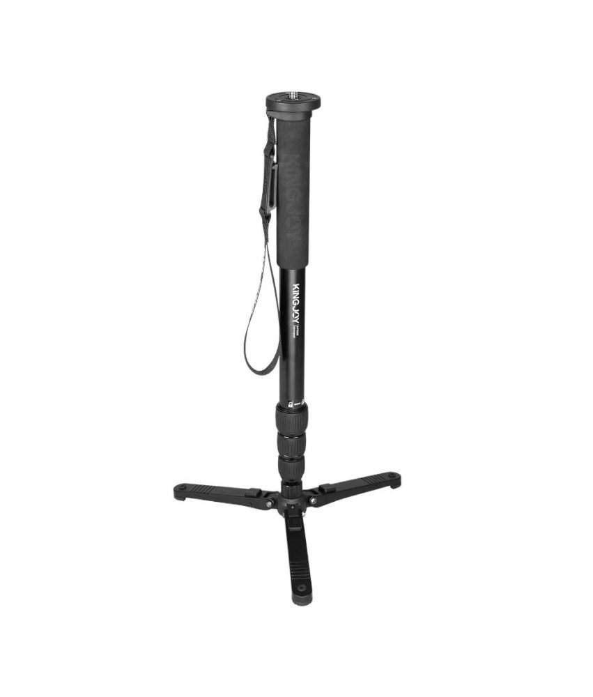Kingjoy Monopod MP3008 ze Stojakiem Regulowany Statyw 167 cm Czarny