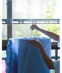 Wieszak Sufitowy Spiralny Suszarka Na Kołdry Prześcieradła Pościeli 2 Szt.