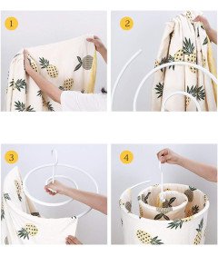 Wieszak Sufitowy Spiralny Suszarka Na Kołdry Prześcieradła Pościeli 2 Szt.