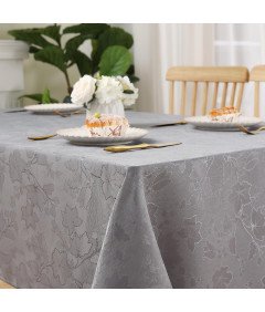 Platneni in vodoodporni namizni prt Temno siva 140x240cm Odporen na madeže