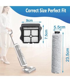 Mikrofibrowe Filtry szczotkowe do odkurzaczy IFiloor3, Floor One S3