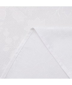 Laneni prt za mizo, pralen in nepremočljiv bel 140x200cm Odporen na madeže