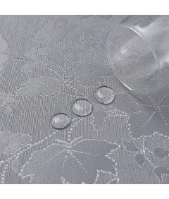 Platneni in vodoodporni namizni prt Temno siva 140x220cm Odporen na madeže